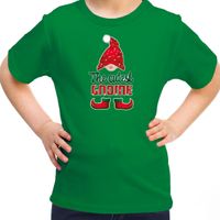 Kerst t-shirt voor meisjes - Schattigste Gnoom - groen - Kerst kabouter