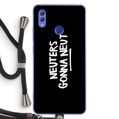 Neuters (zwart): Honor Note 10 Transparant Hoesje met koord