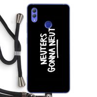 Neuters (zwart): Honor Note 10 Transparant Hoesje met koord Neuters (zwart): Honor Note 10 Transparant Hoesje met koord