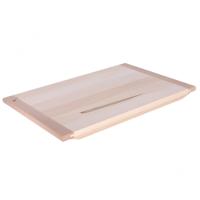 Snijplank van lindehout. Wat. Afmetingen: 90x60x2 cm
