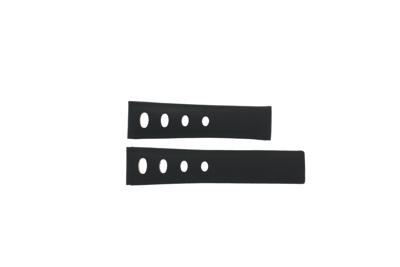 Horlogeband Tag Heuer FC6375 / CR2080 / CAW211S Leder Zwart 22mm