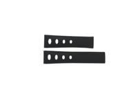Horlogeband Tag Heuer FC6375 / CR2080 / CAW211S Leder Zwart 22mm