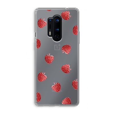Framboosjes: OnePlus 8 Pro Transparant Hoesje