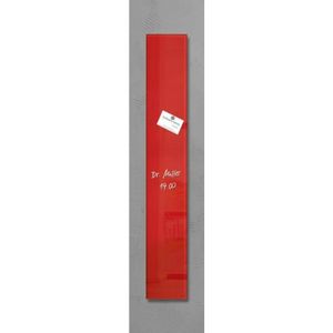 Glasmagneetbord Sigel Artverum 120x780x15mm rood