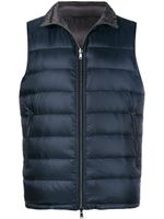 Herno classic padded gilet - Bleu - thumbnail