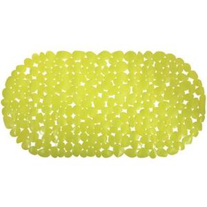 MSV Douche|bad anti-slip mat badkamer - pvc - lime - 35 x 68 cm