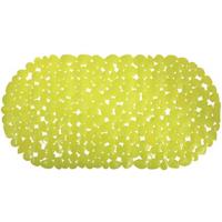 MSV Douche|bad anti-slip mat badkamer - pvc - lime - 35 x 68 cm