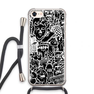 Vexx Black Mixtape: iPhone 7 Transparant Hoesje met koord