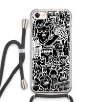 Vexx Black Mixtape: iPhone 7 Transparant Hoesje met koord