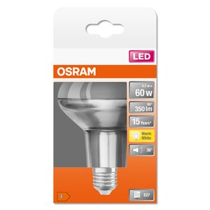 OSRAM 4058075433304 LED-lamp Energielabel F (A - G) E27 Reflector 4.8 W = 60 W Warmwit (Ø x l) 80 mm x 105 mm 1 stuk(s)