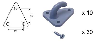 VALERYD Fastening 10pcs. f. cover net w. screw