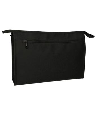 Traveller Toilettas rits horizontaal zwart 35x24 cm