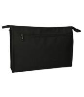 Traveller Toilettas rits horizontaal zwart 35x24 cm