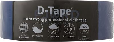 Tape permanent blauw 50mmx50m - Deltafix
