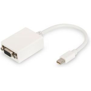 Digitus DB-340407-001-W Mini DisplayPort HD15 Wit kabeladapter/verloopstukje