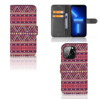 iPhone 13 Pro Telefoon Hoesje Aztec Paars