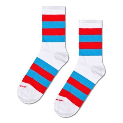 Happy socks 2 stuks Stripe It Crew Sock * Actie *