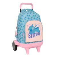 Schoolrugzak met Wielen Lilo & Stitch Ohana Blauw 33 x 45 x 22 cm