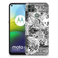 Silicone Back Case Motorola Moto G9 Power Skulls Angel