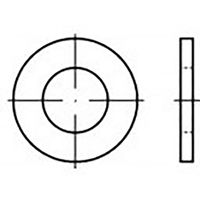 Onderlegring 13 mm 24 mm Staal 500 stuk(s) TOOLCRAFT TO-6853587