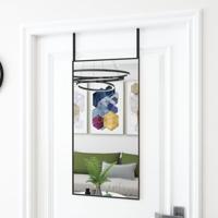 VidaXL Deurspiegel 40x80 cm glas en aluminium zwart VidaXL Deurspiegel 40x80 cm glas en aluminium zwart