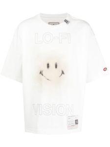 Maison MIHARA YASUHIRO t-shirt en coton à logo imprimé - Blanc