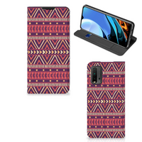 Xiaomi Poco M3 | Redmi 9T Hoesje met Magneet Aztec Paars - thumbnail