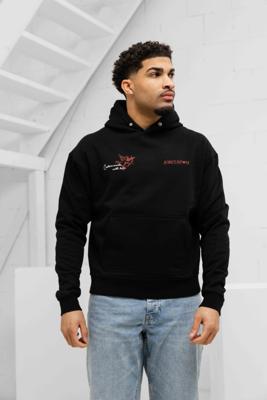 Jorcustom HeartAlwaysWins Oversized Hoodie Heren Zwart - Maat S - Kleur: Zwart | Soccerfanshop