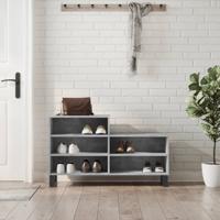 VidaXL Schoenenkast 102x36x60 cm bewerkt hout betongrijs