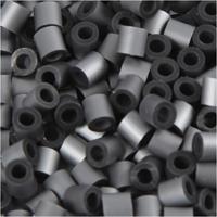 NABBI Strijkkralen, afm 5x5 mm, gatgrootte 2,5 mm, medium, zilver (32262), 6000 stuk/ 1 doos