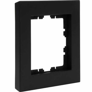 Kopp HK07 Pure afdekraam 1-voudig mat-zwart HK07 Pure strak design rechte hoeken 406850007