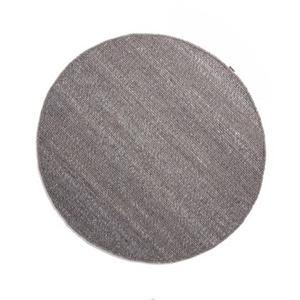 Nordic Weavers Rond wollen vloerkleed Lett - grijs - 120 cm rond