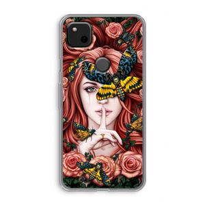 Lady Moth: Google Pixel 4a Transparant Hoesje