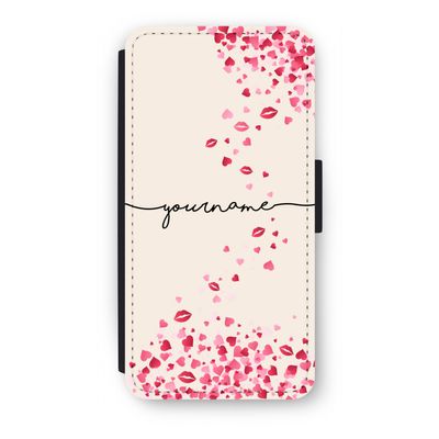Hartjes en kusjes: iPhone 7 Plus Flip Hoesje