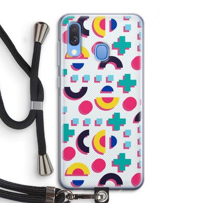 8-bit N°2: Samsung Galaxy A40 Transparant Hoesje met koord