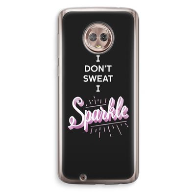 Sparkle quote: Motorola Moto G6 Transparant Hoesje