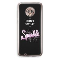 Sparkle quote: Motorola Moto G6 Transparant Hoesje