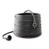 Verlengkabel 2.5 meter 3x1.5mm² rubber stekker contrastekker aangespoten