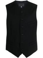 Versace Pre-Owned 1990s virgin-wool vest - Noir - thumbnail