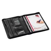 Schrijfmap quantore met rits en calculator