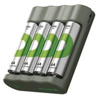 GP ReCyko AA 4x 2100 mAh USB batterijlader + 4 ReCyko 2100 mAh batterijen