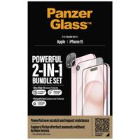 PanzerGlass 2-in-1-Pack B1136+2809 Screenprotector (glas) Apple IPhone 15 1 stuk(s)