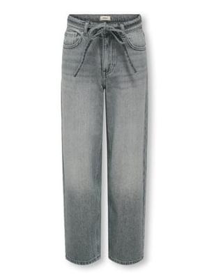 Kids ONLY winter jeansbroek meisjes - grijs - KogGianna - balloon fit