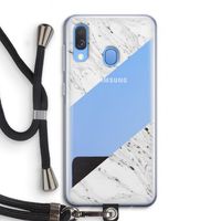 Biggest stripe: Samsung Galaxy A40 Transparant Hoesje met koord