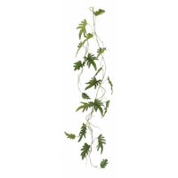 Mica Decoration kunstplant slinger Philodendron Xanadu - groen - 115 cm - Kamerplant snoer - thumbnail