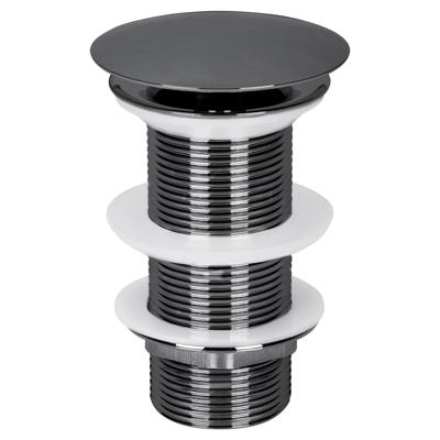 Differnz afvoerplug always open | L | gun metal | 72mm