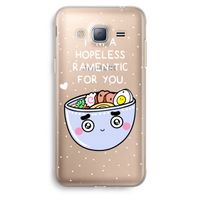 I'm A Hopeless Ramen-Tic For You: Samsung Galaxy J3 (2016) Transparant Hoesje
