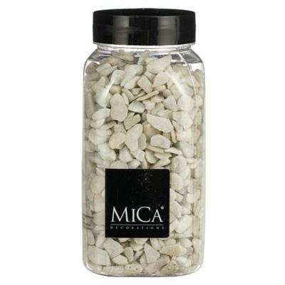 Mica Decorations decoratie steentjes - wit - 650ml - hobby steentjes Mica Decorations decoratie steentjes - wit - 650ml - hobby steentjes