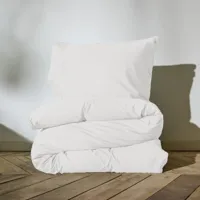 Auping Clear white Satin Dekbedovertrek