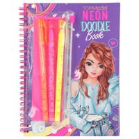 TOPModel neon Doodle kleurboek met neon stiften